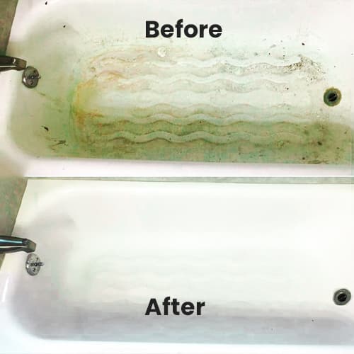 before vs after cleaning image